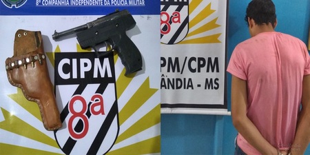 Menino de 11 anos é morto com tiro em Sidrolândia e jovem é preso