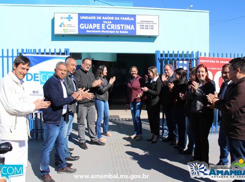 Dr. Bandeira inaugura a obra Nº 80 em Amambai