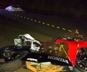 Motoqueiro morreu após colisão com carreta na MS-134