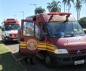 Motociclista fica ferido após colidir com veículo na Nova Campo Grande