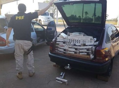 Polícia apreende 25 mil maços de cigarros em Bataguassu