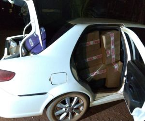 Homem contrata táxi para levar contrabando