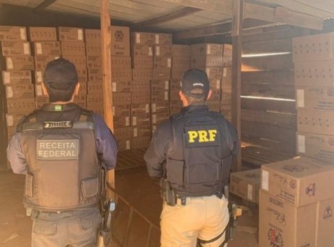 Operação conjunta apreende cigarros em Mundo Novo