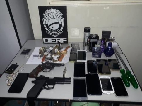 Trio é preso após cometer 23 furtos em duas semanas