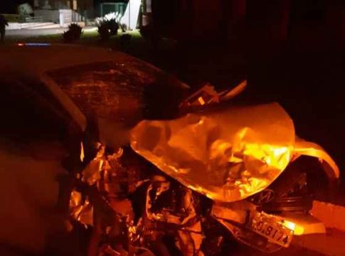 Família que seguia para casamento sofre acidente na BR-163 e bebê fica em estado grave