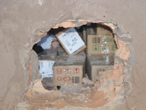 Bandidos fazem buraco em parede e furtam R$ 35 mil de lotérica