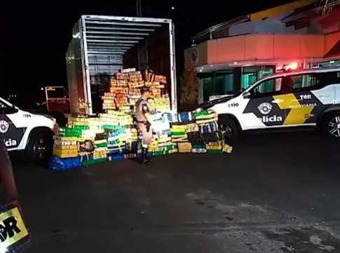 Motorista douradense é preso em SP com 1,6t de maconha em caminhão