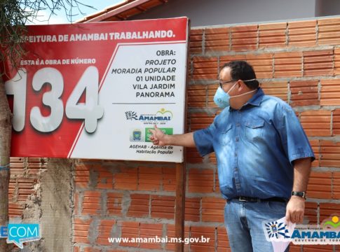 Prefeito inaugurou oito obras em Amambai nesta sexta
