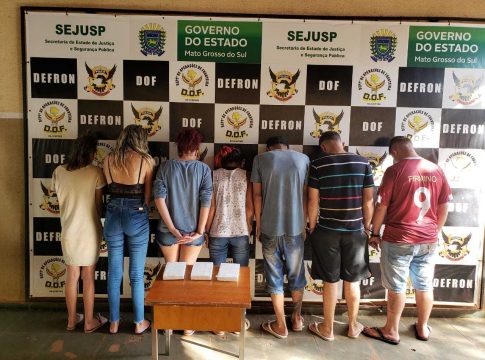 Sete são presos levando cocaína em carro de aplicativo para o interior do MT