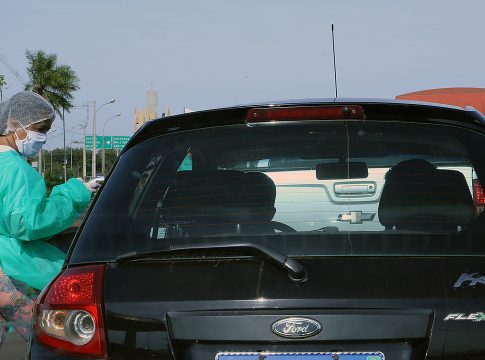 Agentes de trânsito do Detran-MS auxiliam em barreira sanitária nesta semana
