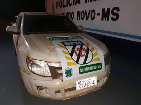 PM de Mundo Novo apreende menor e recupera camionete furtada no Paraná