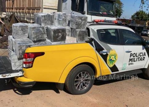 Motorista é preso no dia do aniversário com bitrem de Mundo Novo carregado de maconha
