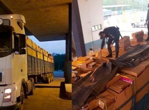 Motorista é preso ao entrar ilegalmente na Bolívia com 6 toneladas de produtos