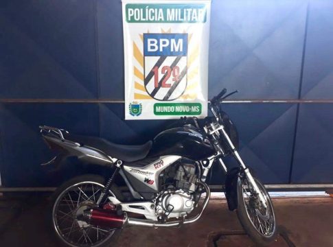 Em Mundo Novo, Polícia Militar apreende motocicleta adulterada