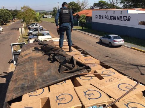 Operação Hórus – Polícia Militar apreende 25 mil pacotes de cigarros contrabandeados