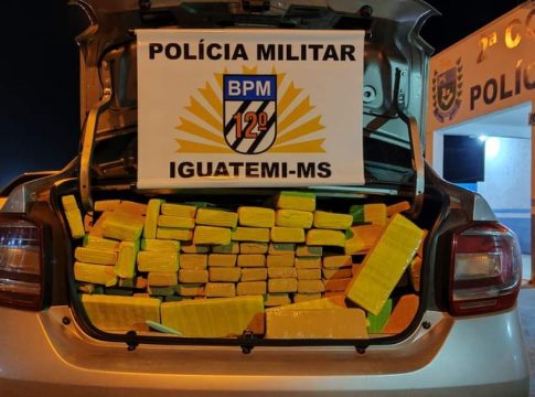 Em Iguatemi, Polícia Militar apreende 627 quilos de maconha