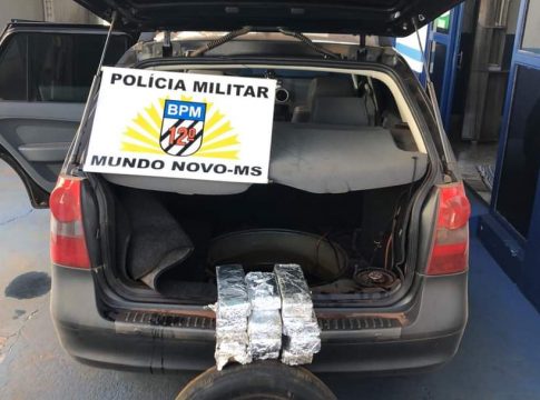 Em Mundo Novo, Polícia Militar prende homem por tráfico de drogas