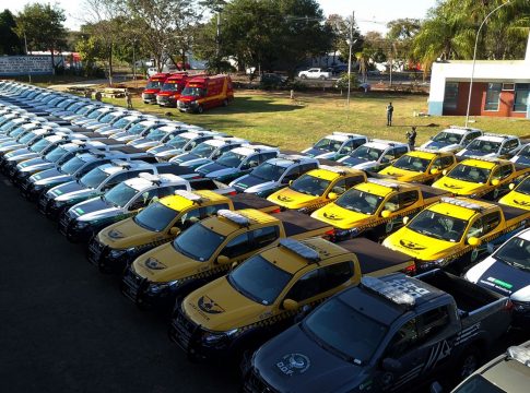 Governo de MS entrega 78 viaturas para a Segurança Pública