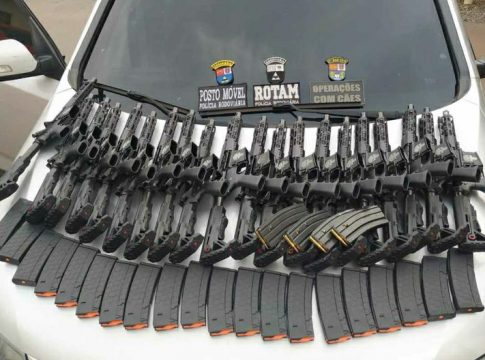 Arsenal de guerra que teria saído de Guaíra é apreendido na PR-323
