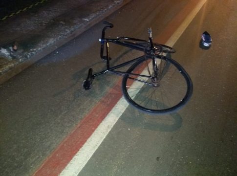 Ciclista morre atropelado na Estrada do Cascalho em Mundo Novo