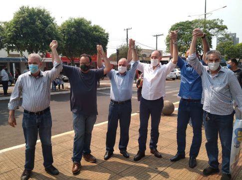 Deputado Paulo Corrêa e secretário Geraldo Resende prestigiam largada da campanha de Dr. Bandeira