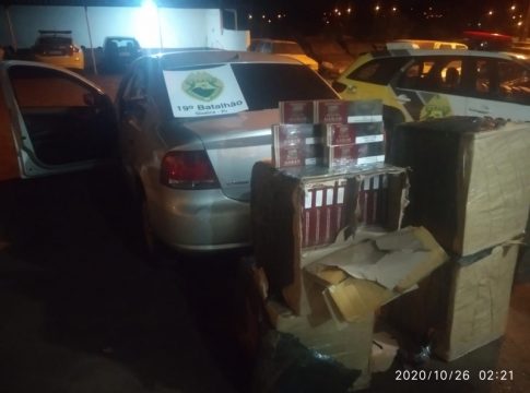 PM de Guaíra realiza novas apreensões de contrabando em Guaíra