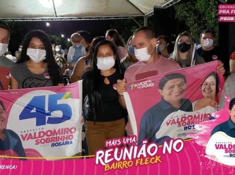 Campanha de Valdomiro e Rosária chega ao Bairro Fleck