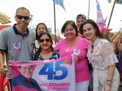Mara Caseiro reforça campanha de Valdomiro e Rosária