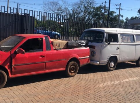 Nova apreensão de embarcações e veículos carregados com cigarros é feita em Guaíra