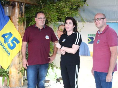 Senadora Simone reforça campanha de Bandeira e Rodrigo