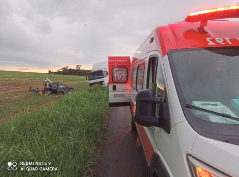 Grave acidente deixa três mortos na BR-163 entre Guaíra e Mercedes