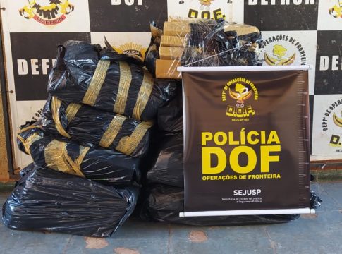 Veículo que seguia com 177 quilos de maconha para Minas Gerais foi apreendido pelo DOF durante a Operação Hórus