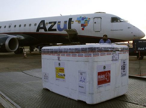 Oitava remessa de vacina com 54,6 mil doses chega nesta quarta-feira a Mato Grosso do Sul