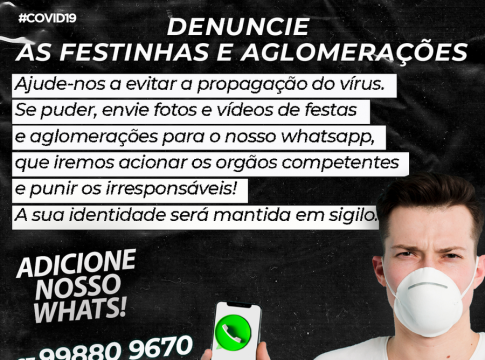 Prefeitura de Itaquiraí disponibiliza canal para denunciar festas e aglomerações