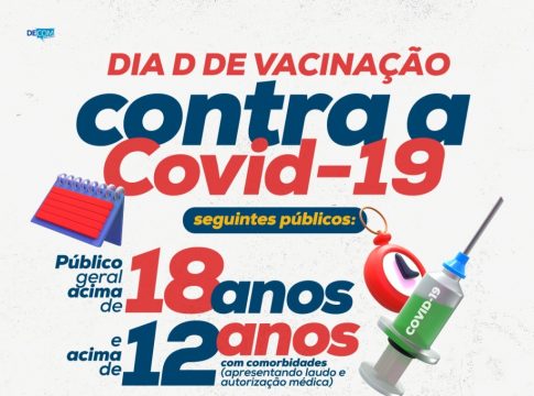 Prefeitura de Amambai realiza Dia D de vacinação contra a COVID-19 nesta sexta-feira