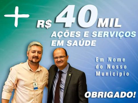 Parceria entre Jeffinho e deputado Barbosinha garante R$ 40 mil para saúde de Itaquiraí