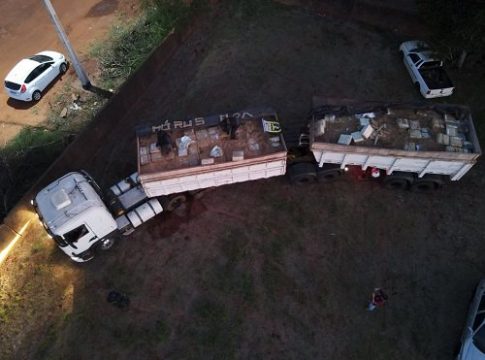 Novo recorde: Com 36,5 toneladas, PM faz maior apreensão de maconha do Brasil neste sábado