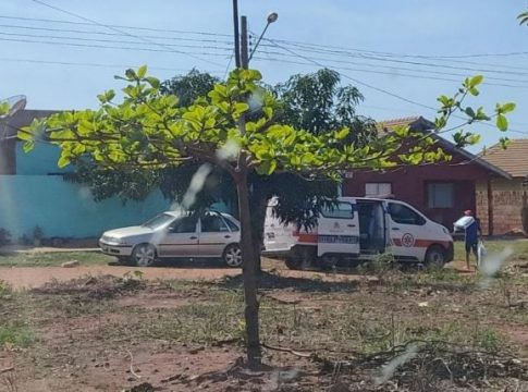 Ambulância é flagrada descarregando sacos de farinha em cidade de MS