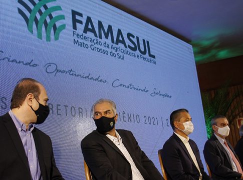 Na Famasul, Reinaldo Azambuja anuncia equipamentos e programas para garantir segurança e produtividade