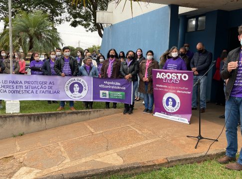 Campanha agosto lilás é lançada oficialmente em Itaquiraí