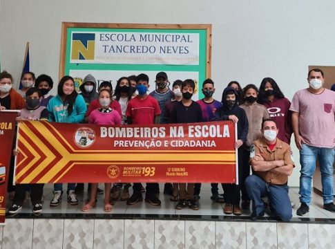 Corpo de Bombeiros de Mundo Novo retoma o projeto Bombeiros na Escola