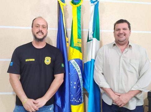 Dr. Genésio recebeu a visita do novo Delegado de Polícia Civil de Iguatemi