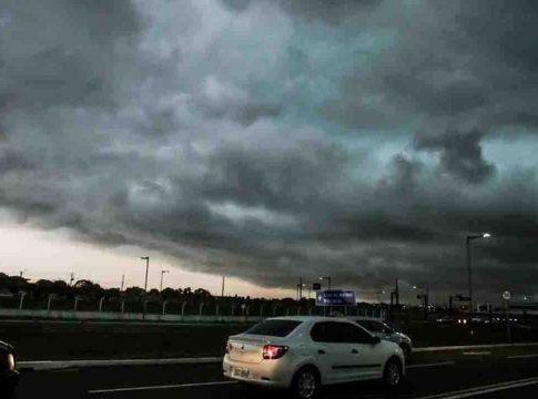 Alerta amarelo: 12 cidades de MS podem ter tempestade grau 1 com queda de granizo nesta segunda