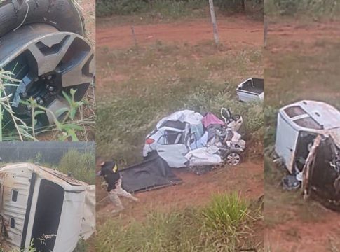 Estouro de pneu e alta velocidade teriam causado acidente na BR-262 que matou família