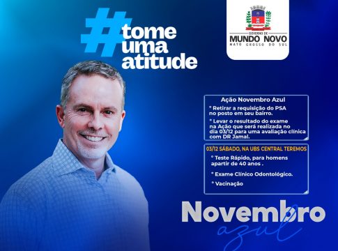 Novembro Azul: homens a partir de 40 anos já podem realizar exame de prevenção ao câncer de próstata