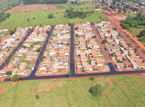 Asfalto no Jardim Betel em Itaquiraí teve participação de R$ 1,9 milhão pelo senador Nelsinho
