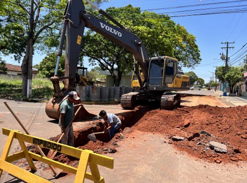 Prefeitura de Itaquiraí inicia obras para a implantação da nova rede de drenagem na rua Campo Grande