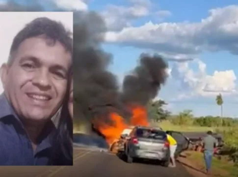 Acidente com três carros mata homem em rodovia de Mato Grosso do Sul