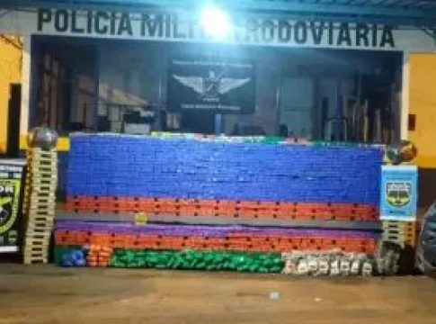 Polícia apreende carga de entorpecente avaliada em 4 milhões de reais