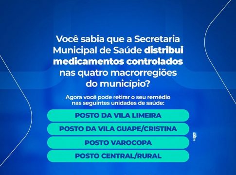 Prefeitura de Amambai amplia distribuição de medicamentos controlados nas unidades de saúde do município